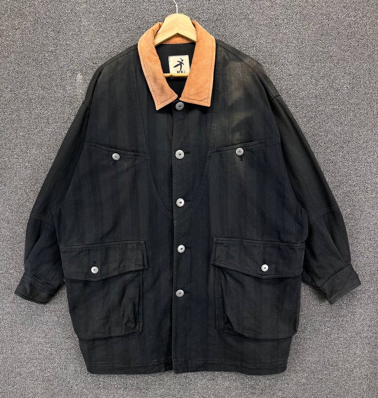 Hai Sporting Gear × Issey Miyake Vintage Issey Miyake Hai Sporting Gear Trashed Chore Jacket Size US XL / EU 56 / 4 - 1 Thumbnail