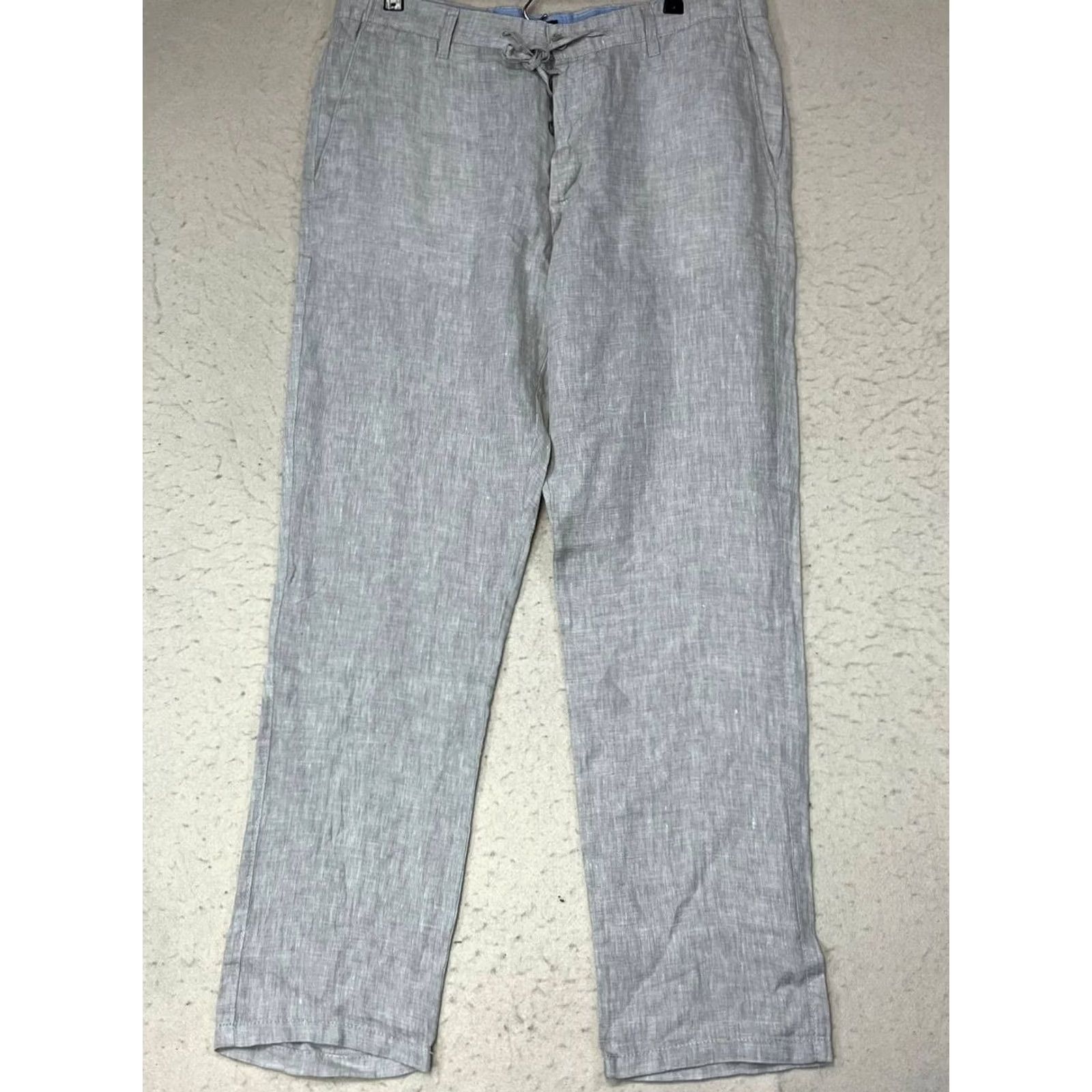 H&M H&M Men Slim Fit 38R Linen Pants Khakis Gray 31in Inseam Size Regular Vintage No Mens Size US 38 / EU 54 - 2 Thumbnail