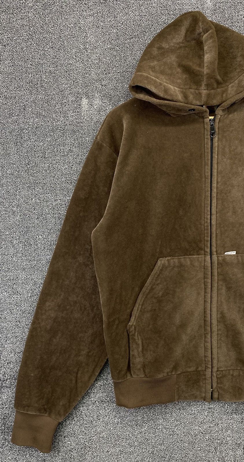 Carhartt Vintage 1990s Carhartt Fleece Faux Fur Zip Up Hoodie Jacket Size US M / EU 48-50 / 2 - 3 Thumbnail