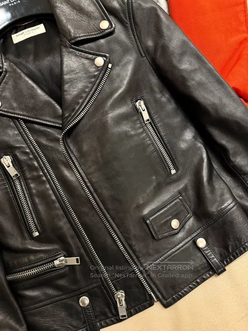 Saint Laurent Paris Saint Laurent Paris Motorcycle Zip Leather Jacket Size XS / US 0-2 / IT 36-38 - 4 Thumbnail