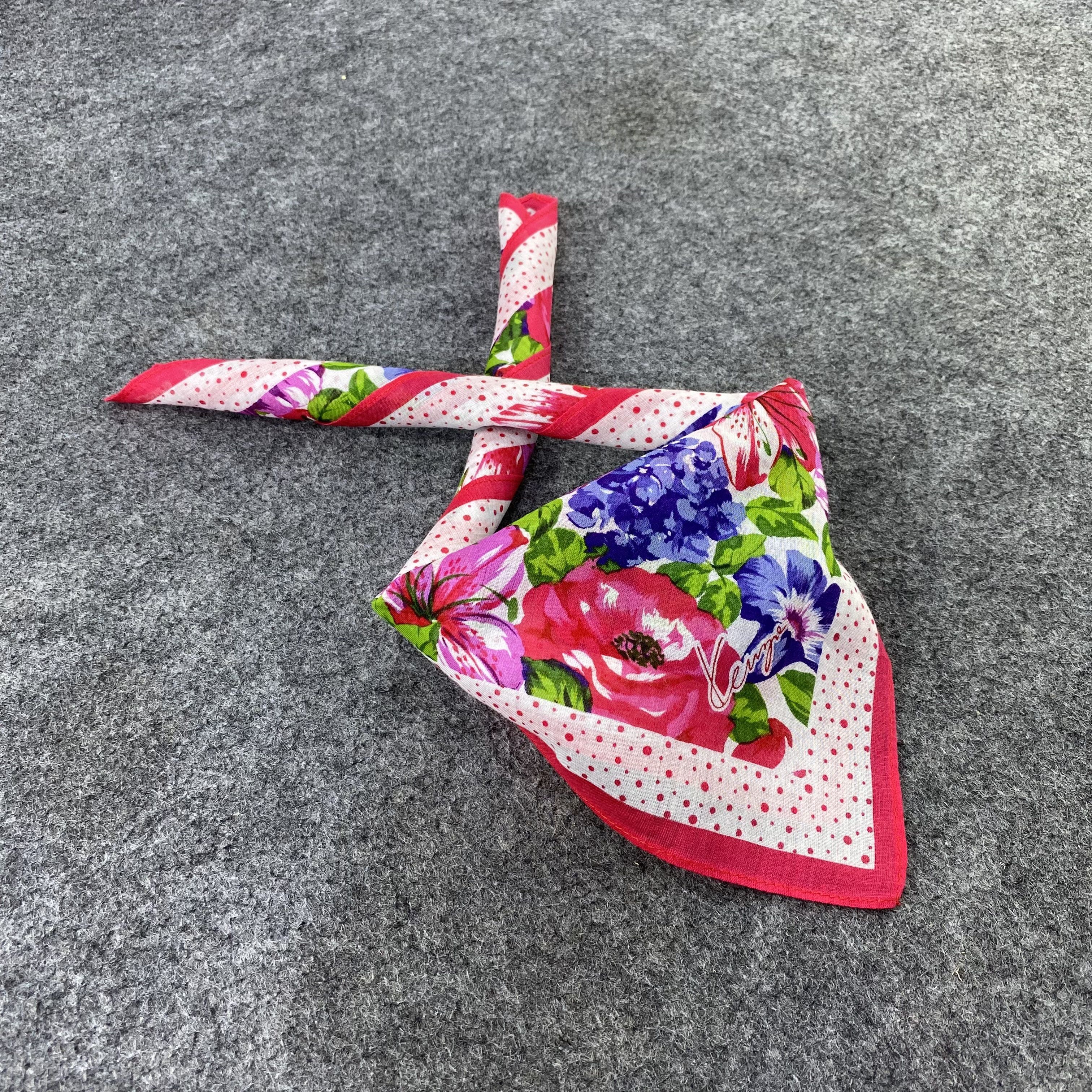 Kenzo × Vintage Kenzo Handkerchief / Bandana / Neckerchief-B1360 Size ONE SIZE - 1 Thumbnail