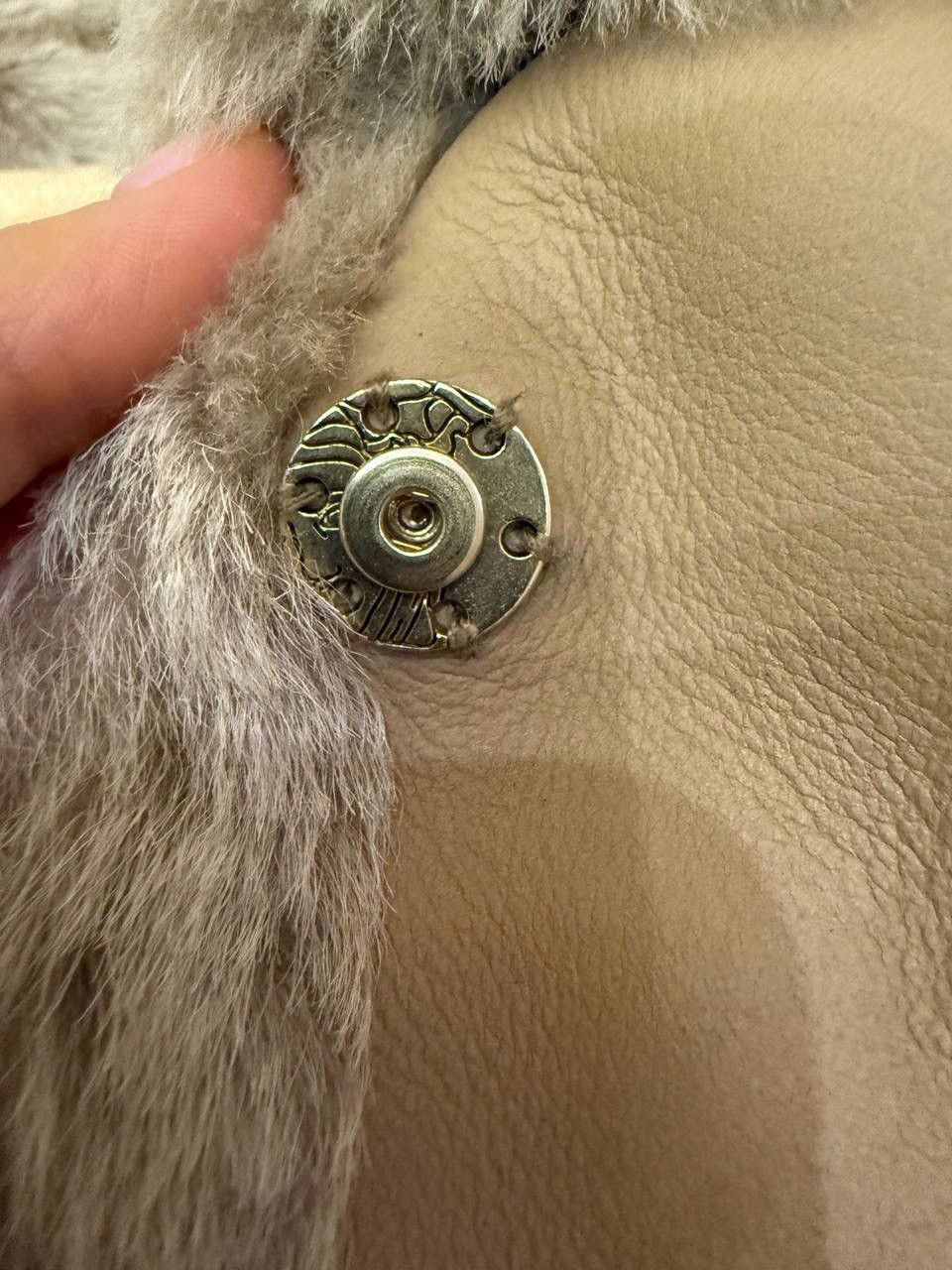 Versace Versace Beige Shearling Fur Coat Buckled Medusa Belt Rare Size S / US 4 / IT 40 - 10 Thumbnail