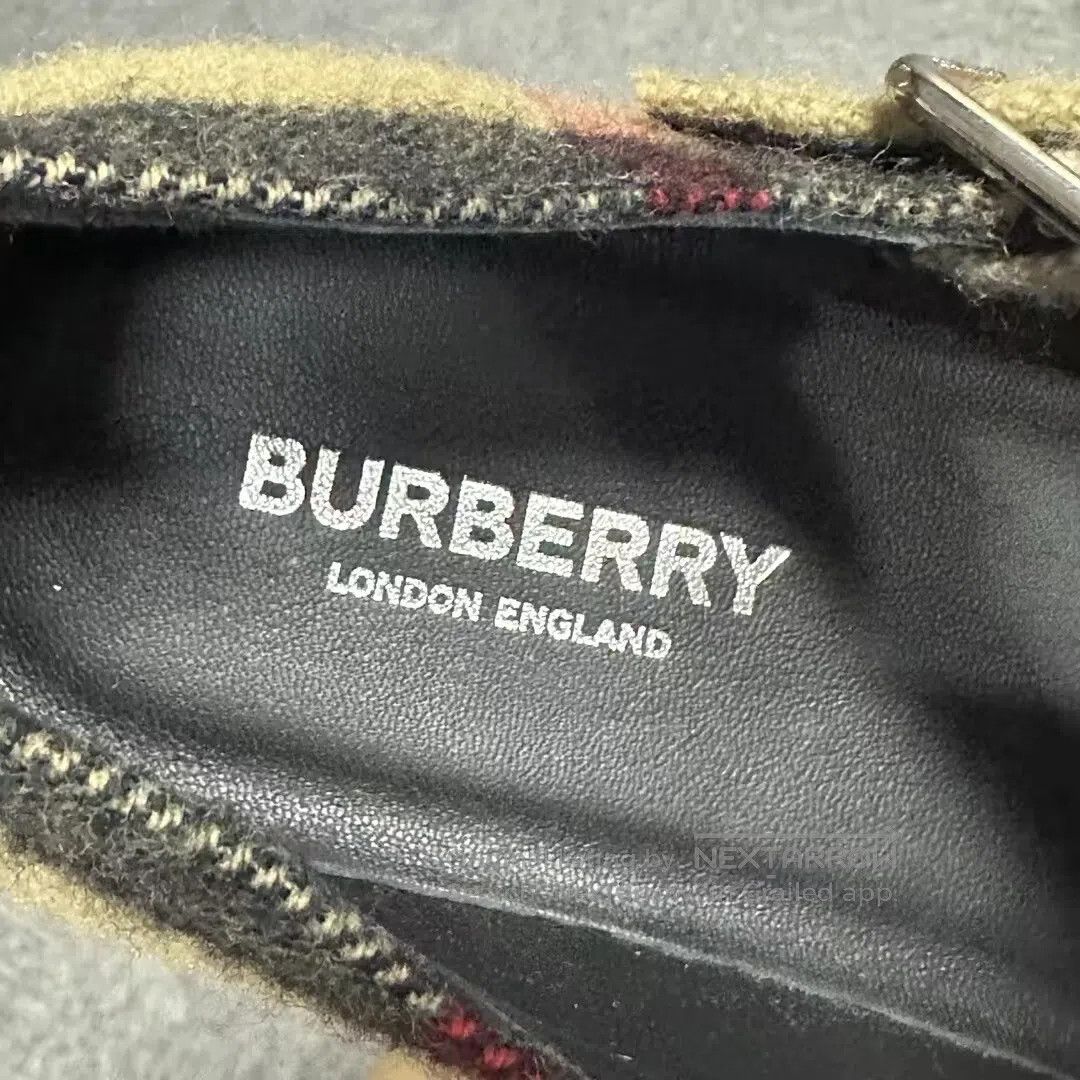 Burberry Burberry Black exclusive logo pattern stand collar long-sl Size US 7.5 / IT 37.5 - 4 Thumbnail