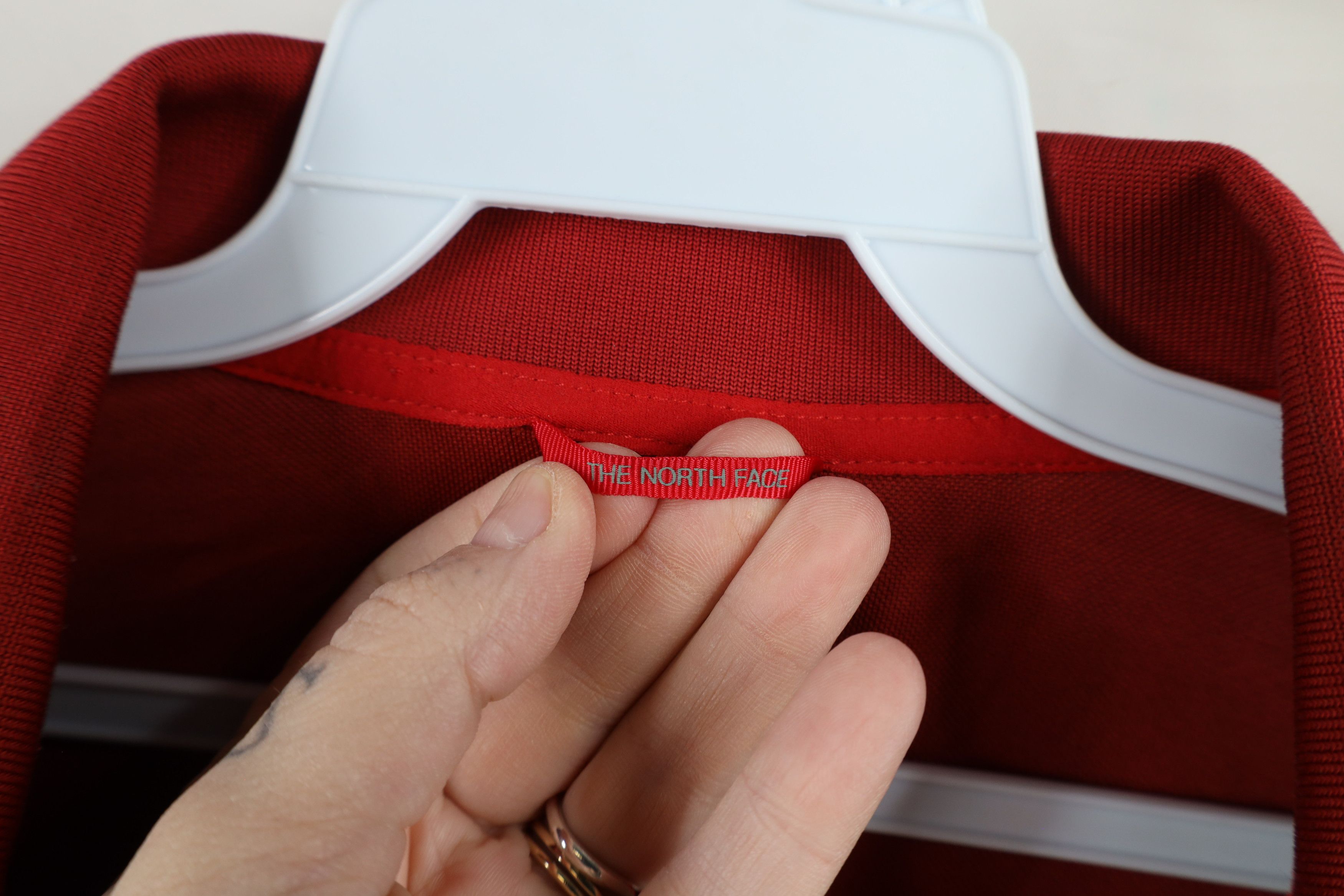The North Face × Vintage Vintage The North Face Half Zip Collared Polo Shirt Red Size US XL / EU 56 / 4 - 7 Thumbnail