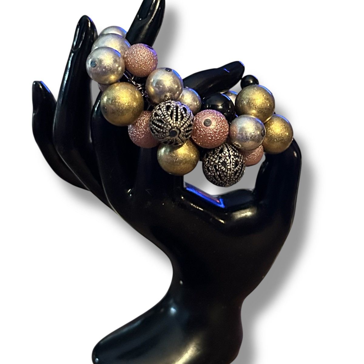 Other Chunky metallic multicolor cluster ball bead bracelet Size ONE SIZE - 2 Thumbnail