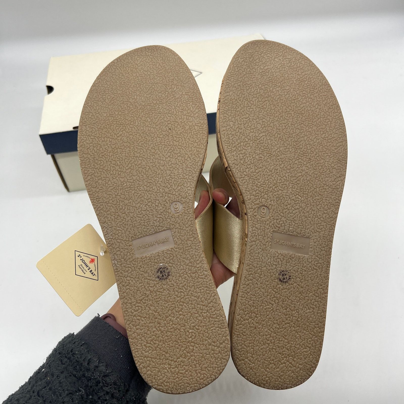 Other St. John's Bay Salden Women's Sandals Gold Size US 9 / IT 39 - 7 Thumbnail