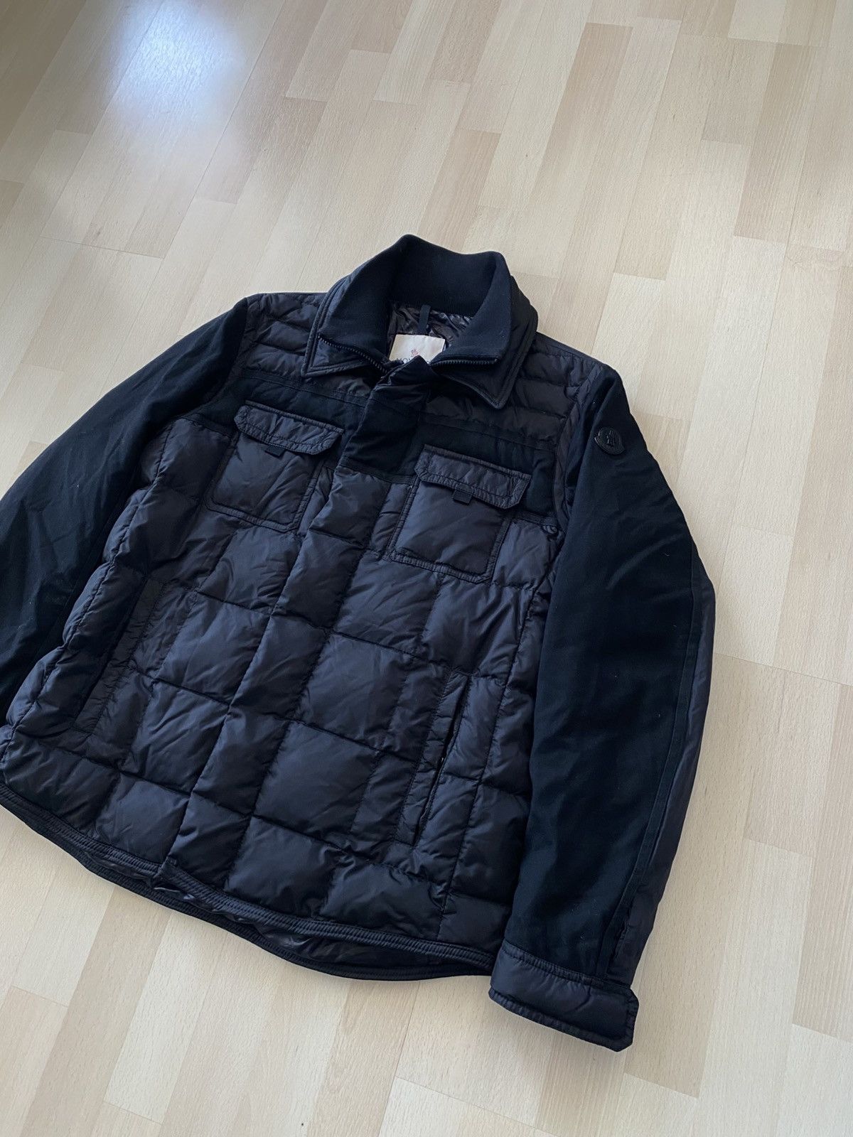 Moncler Moncler Down Jacket Black Patch Blais Giubbotto Size US L / EU 52-54 / 3 - 3 Thumbnail