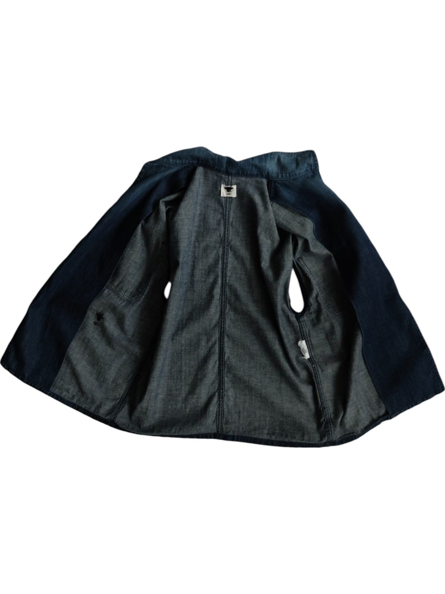 Dior Denim Vest Shirt With Signature CD Logo Stitching Size XS / US 0-2 / IT 36-38 - 3 Thumbnail