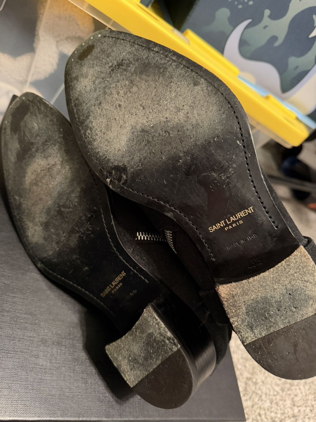 Saint Laurent Paris RARE FW13 Black Suede Harness Boot Size US 10.5 / EU 43-44 - 7 Thumbnail