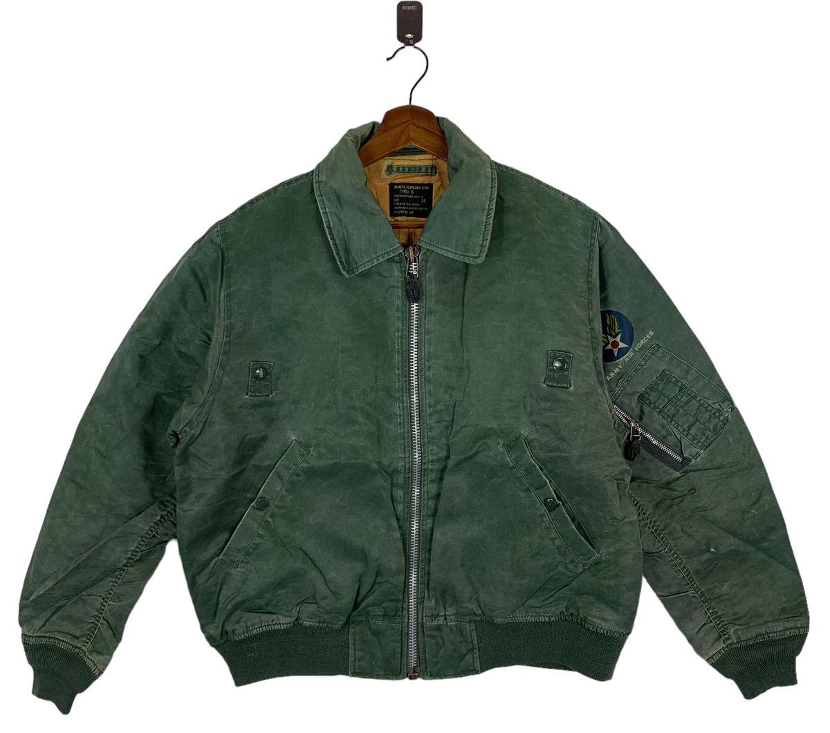 Alpha Industries VINTAGE HOUSTON B-15 BOMBER ZIPPER JACKET Size US M / EU 48-50 / 2 - 1 Thumbnail