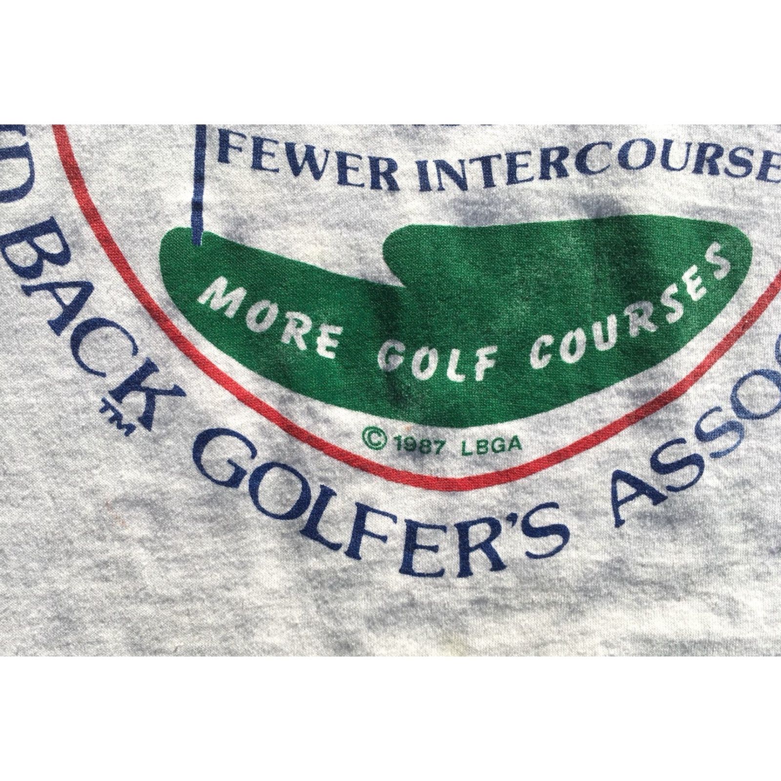 Vintage VINTAGE Laid Back Golfers Association T Shirt LBGA c 1987 White Men L Screen Stars Vintage Golf Shirt Size US L / EU 52-54 / 3 - 4 Thumbnail