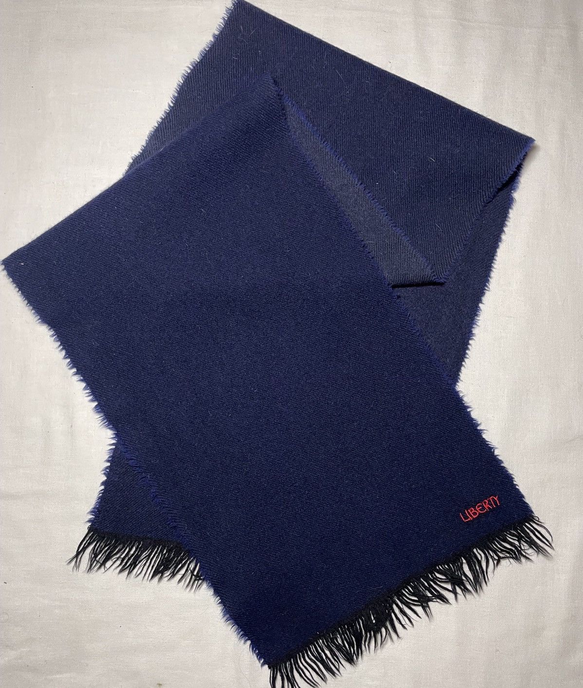 Liberty × Liberty London Liberty navy wool scarf Size ONE SIZE - 2 Thumbnail