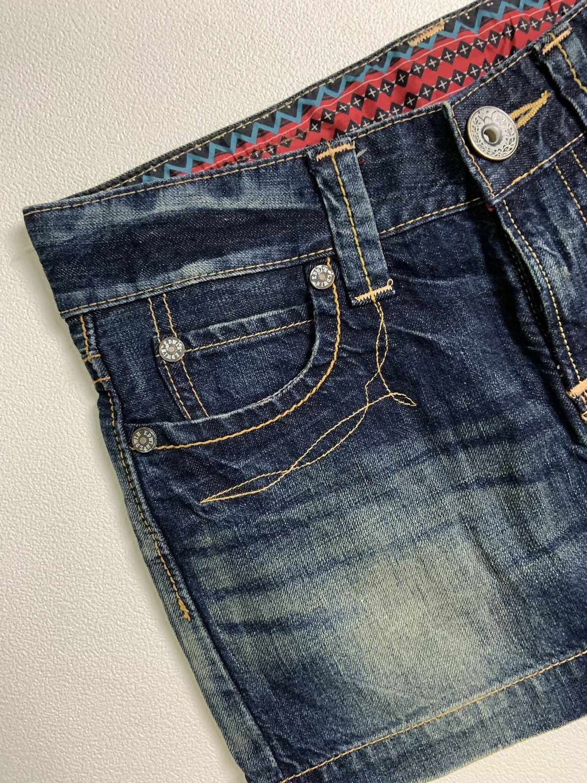 Edwin 2000s Edwin Mini Skirt Denim Size 29" - 3 Thumbnail