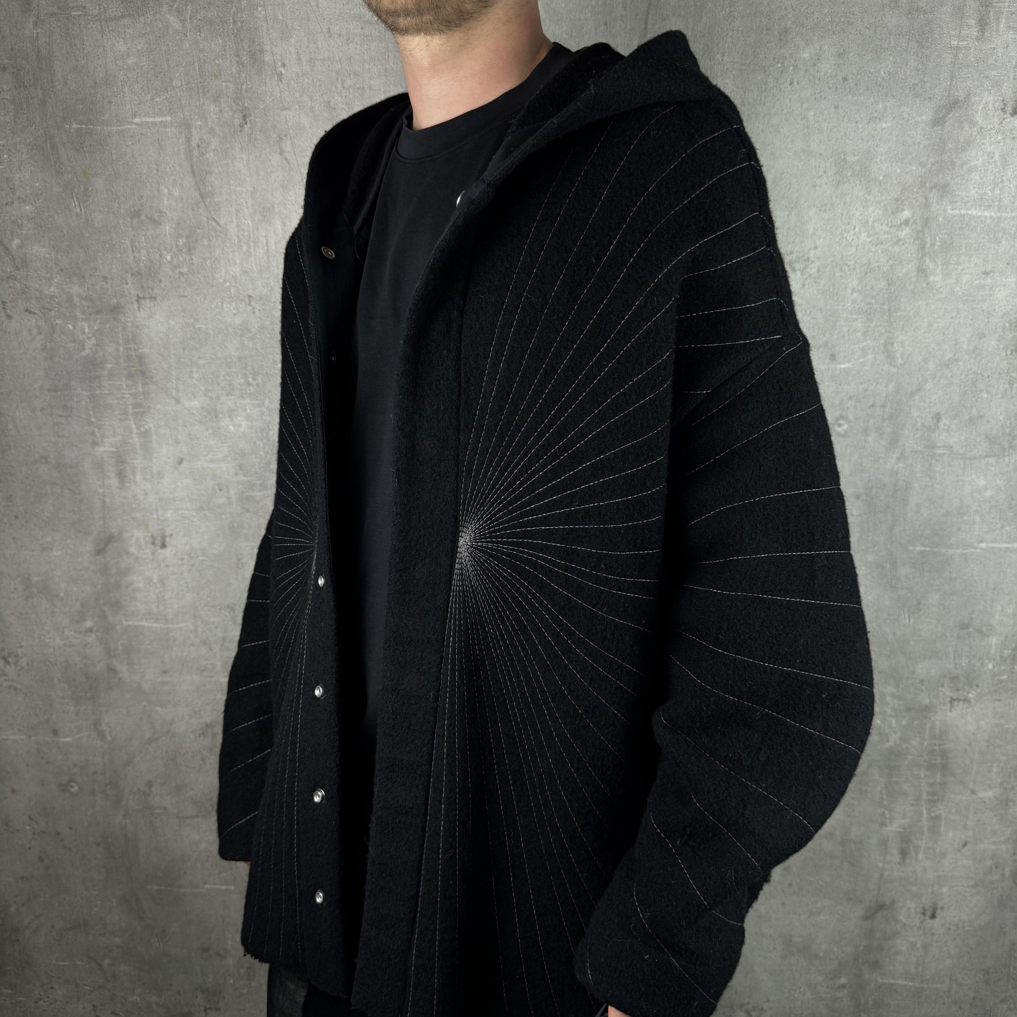 Rick Owens RICK OWENS FW23 LUXOR Peter Jacket Radiance Embroidery Black Size US S / EU 44-46 / 1 - 7 Thumbnail