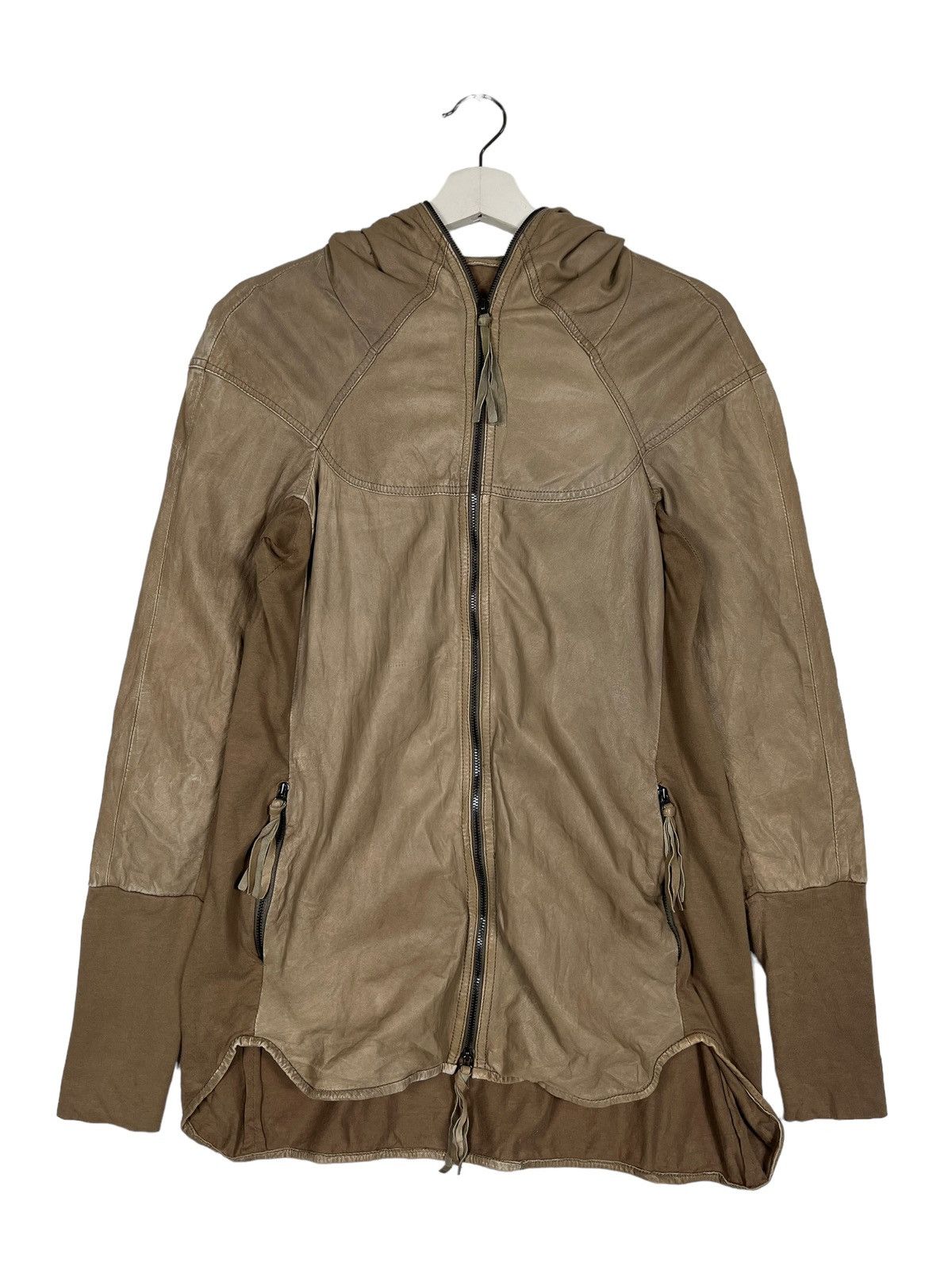 Designer 🔥 BROGDEN HYBRID LEATHER JACKET Size US S / EU 44-46 / 1 - 2 Thumbnail