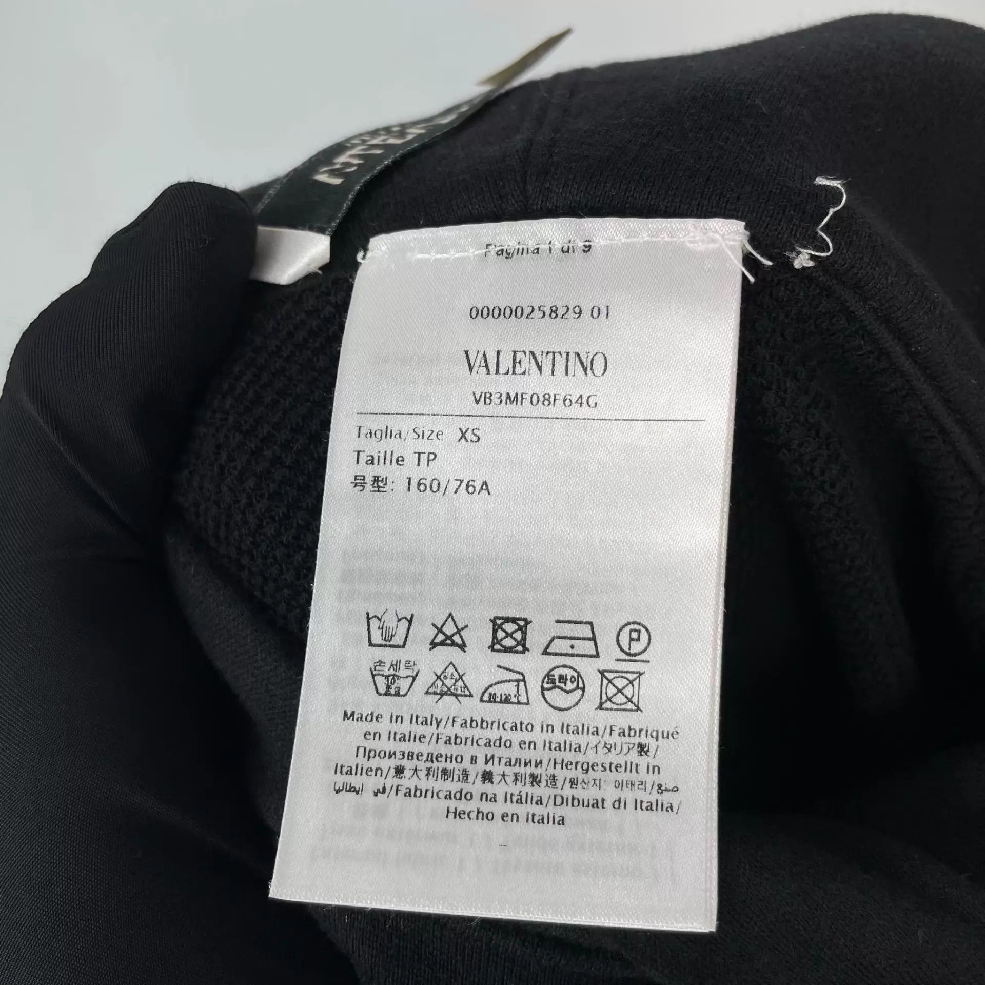 Valentino Valentino sweatshirt XS black Size US XS / EU 42 / 0 - 5 Thumbnail