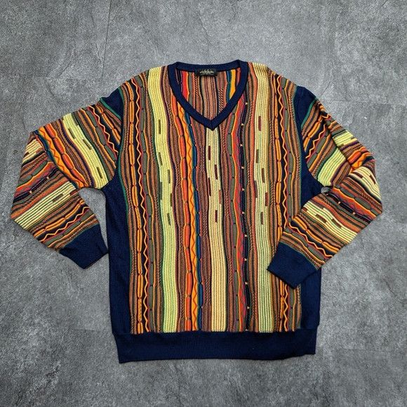 Other Montechiaro Coogi Style knit Sweater rainbow colors XL Size US XL / EU 56 / 4 - 1 Thumbnail