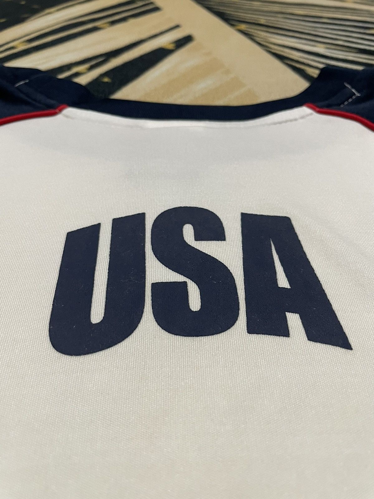 Vintage Team USA 2010 FIFA World Cup SouthAfrica White Shirt Jersey Size US XL / EU 56 / 4 - 10 Thumbnail