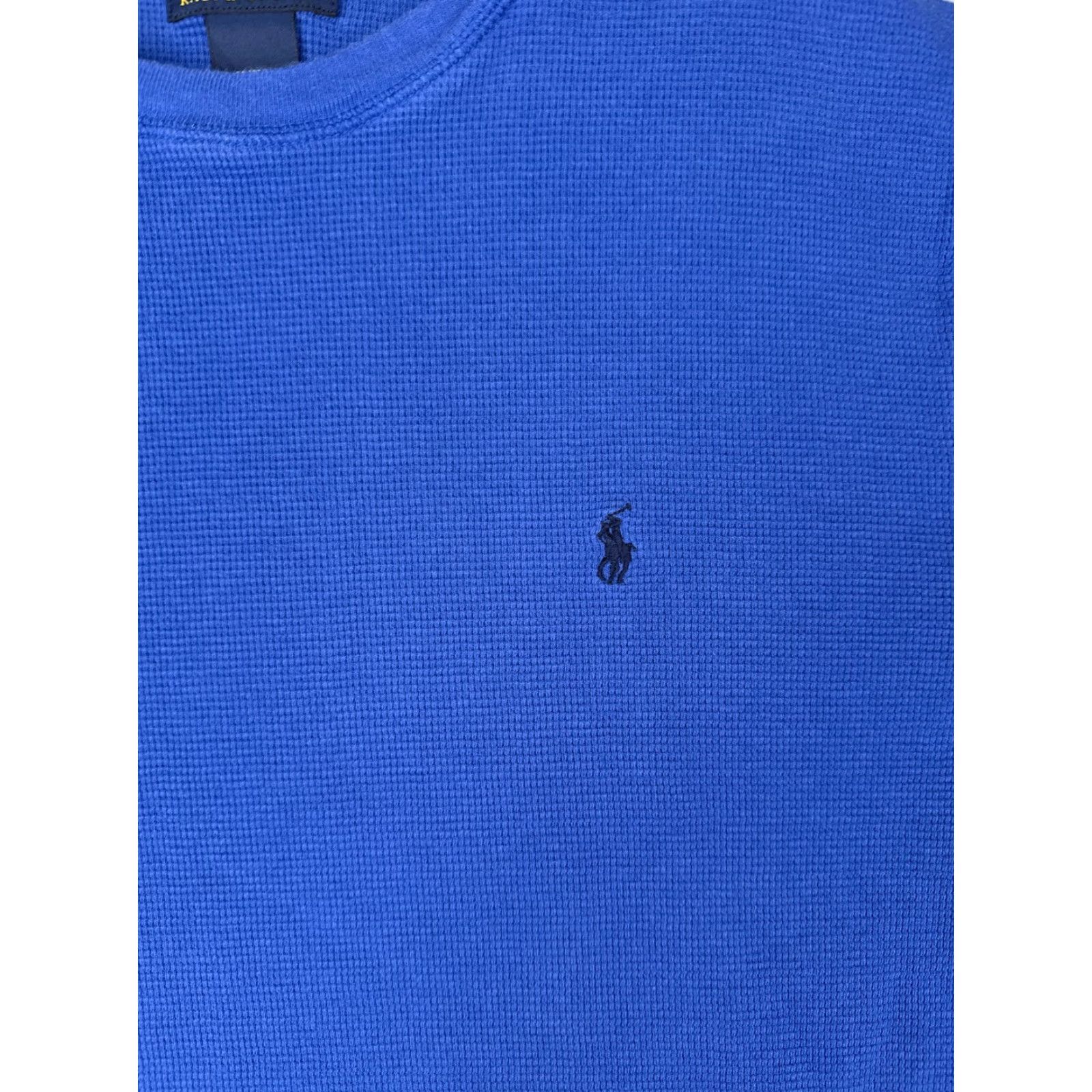 Polo Ralph Lauren Polo Ralph Lauren Shirt Men Medium Blue Waffle Knit Thermal 100% Cotton READ Size US M / EU 48-50 / 2 - 6 Thumbnail