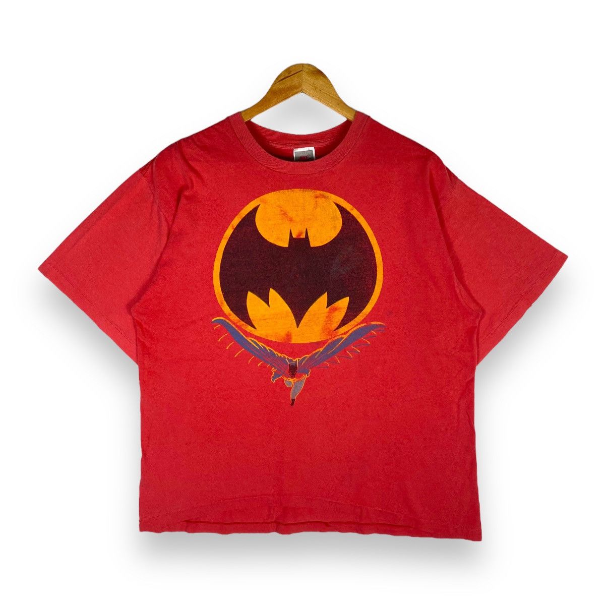 Vintage 90's NIKE BATMAN Faded Graphic Sportswear Tee