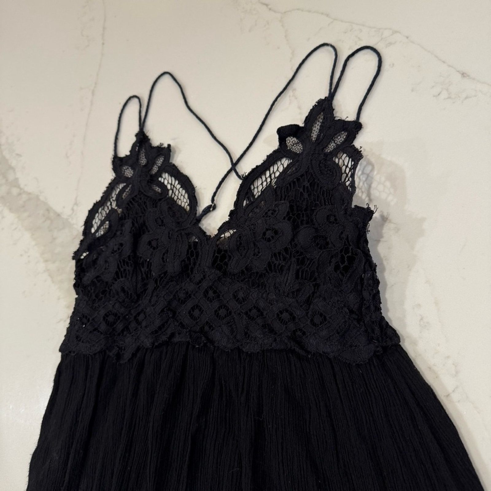 Free People Free People One Adella Maxi Slip Dress CrochetLace Womens XS Size XS / US 0-2 / IT 36-38 - 9 Thumbnail