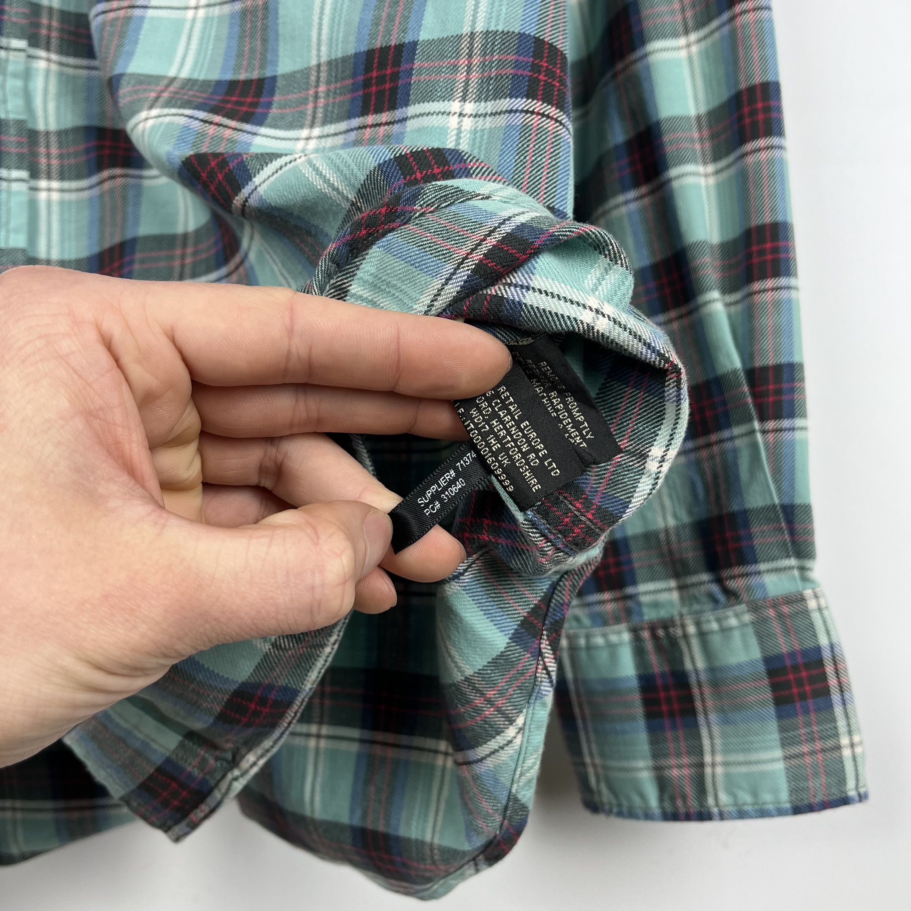 RRL Ralph Lauren RRL Ralph Lauren Western Checkered Long Sleeve Shirt Size US XL / EU 56 / 4 - 14 Thumbnail