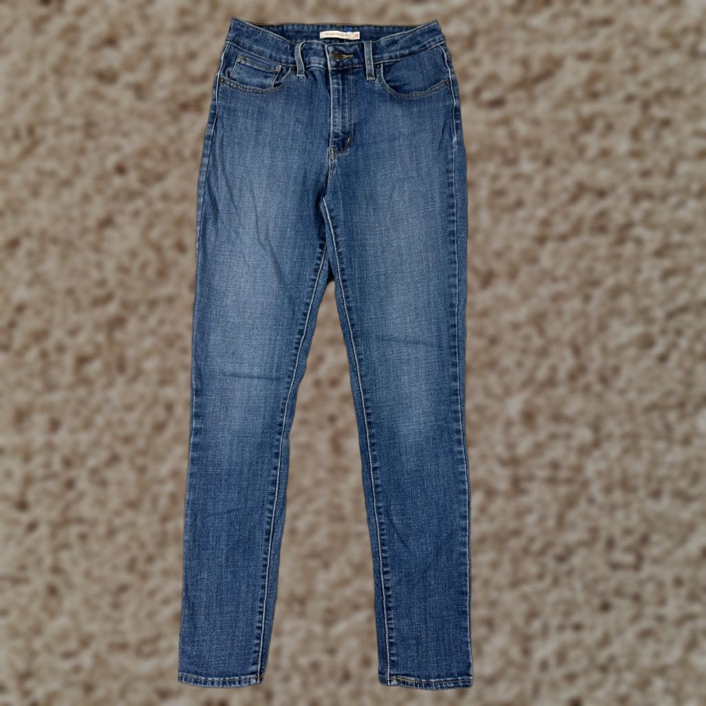 Levi's Levi's Women’s Skinny Jeans 28 Blue Denim High Rise 700 Series Retro Style Size 28" / US 6 / IT 42 - 1 Thumbnail