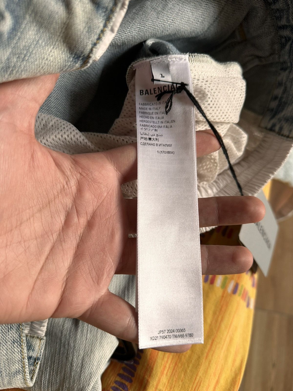 Balenciaga FW24 Denim Tracksuit jacket Size US L / EU 52-54 / 3 - 9 Thumbnail
