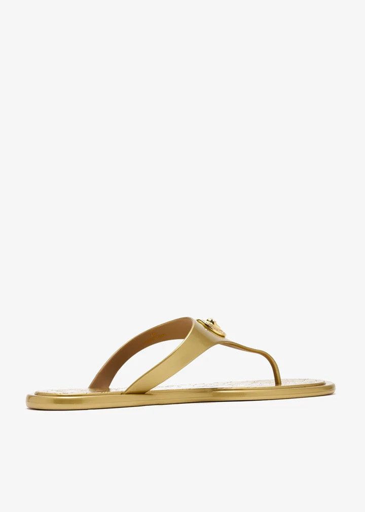 Versace os11x0326 Alia Flat Sandals in Gold Size US 7 / IT 37 - 4 Thumbnail