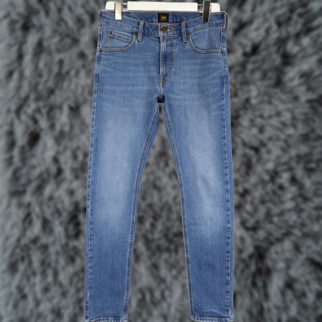 Lee LEE Luke Jeans Men's W30/L32 Light Wash Stretch Zip Fly Blue Slim Size US 30 / EU 46 - 1 Thumbnail