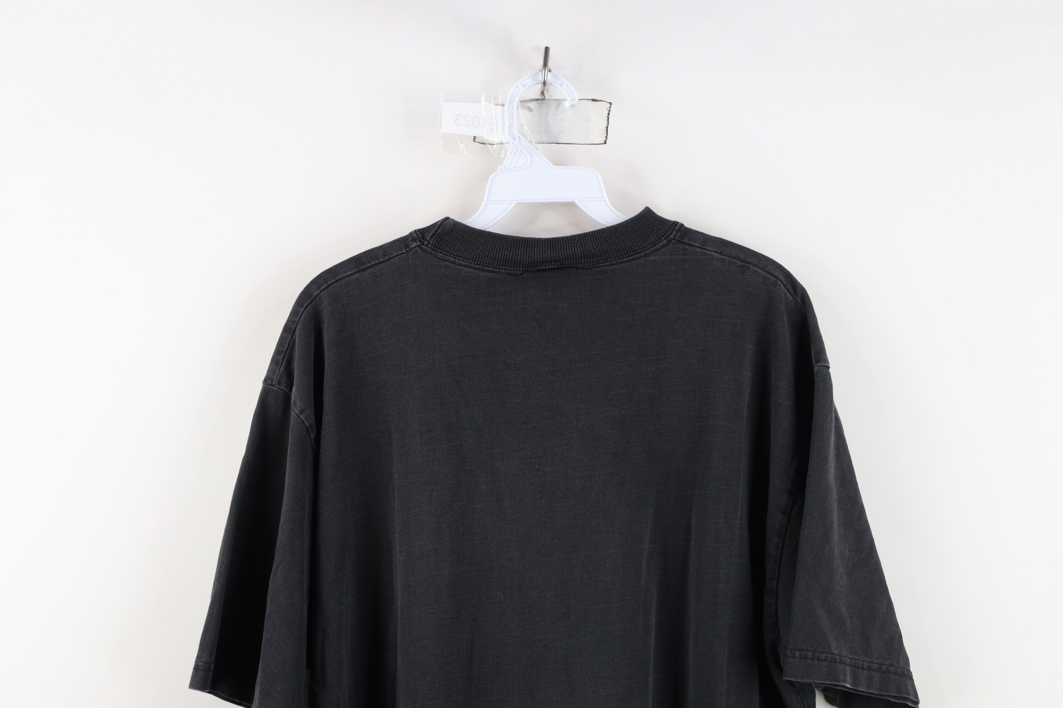 Vintage Vintage 90s Streetwear Baggy Heavyweight T-Shirt Black Size US L / EU 52-54 / 3 - 12 Thumbnail