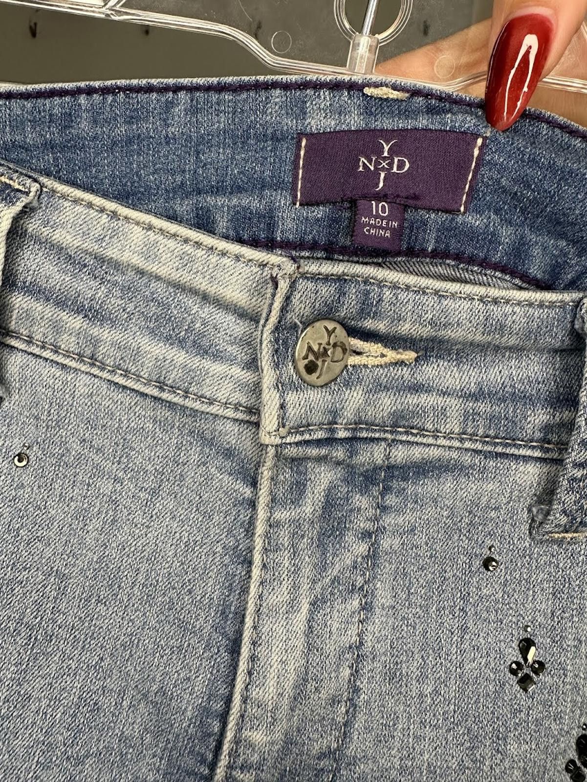 Other Not Your Daughter's Jeans Rhinestone Embellishment - Sz. 10 Size 32" / US 10 / IT 46 - 3 Thumbnail