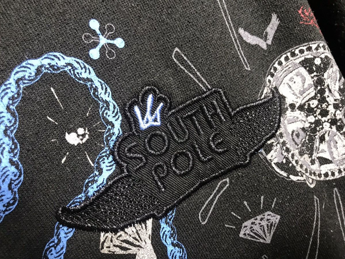 Southpole Vintage Y2K SouthPole Diamond Hoodie Men Full Zip Sweatshirt Size US M / EU 48-50 / 2 - 9 Thumbnail