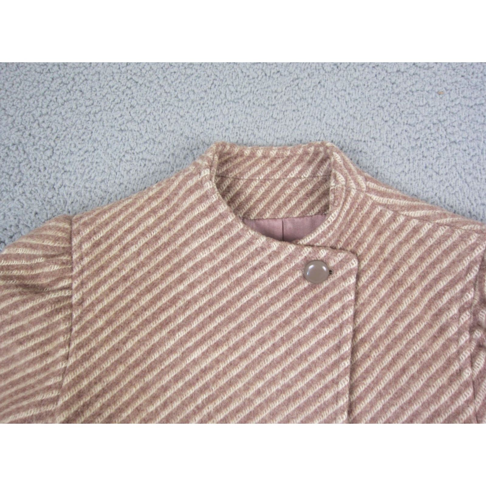 Vintage VINTAGE Portrait Jacket Blazer Womens 36 Pink Wool Trench 60s 80s 90s Casual Button Pockets Regular XS? Size M / US 6-8 / IT 42-44 - 2 Thumbnail