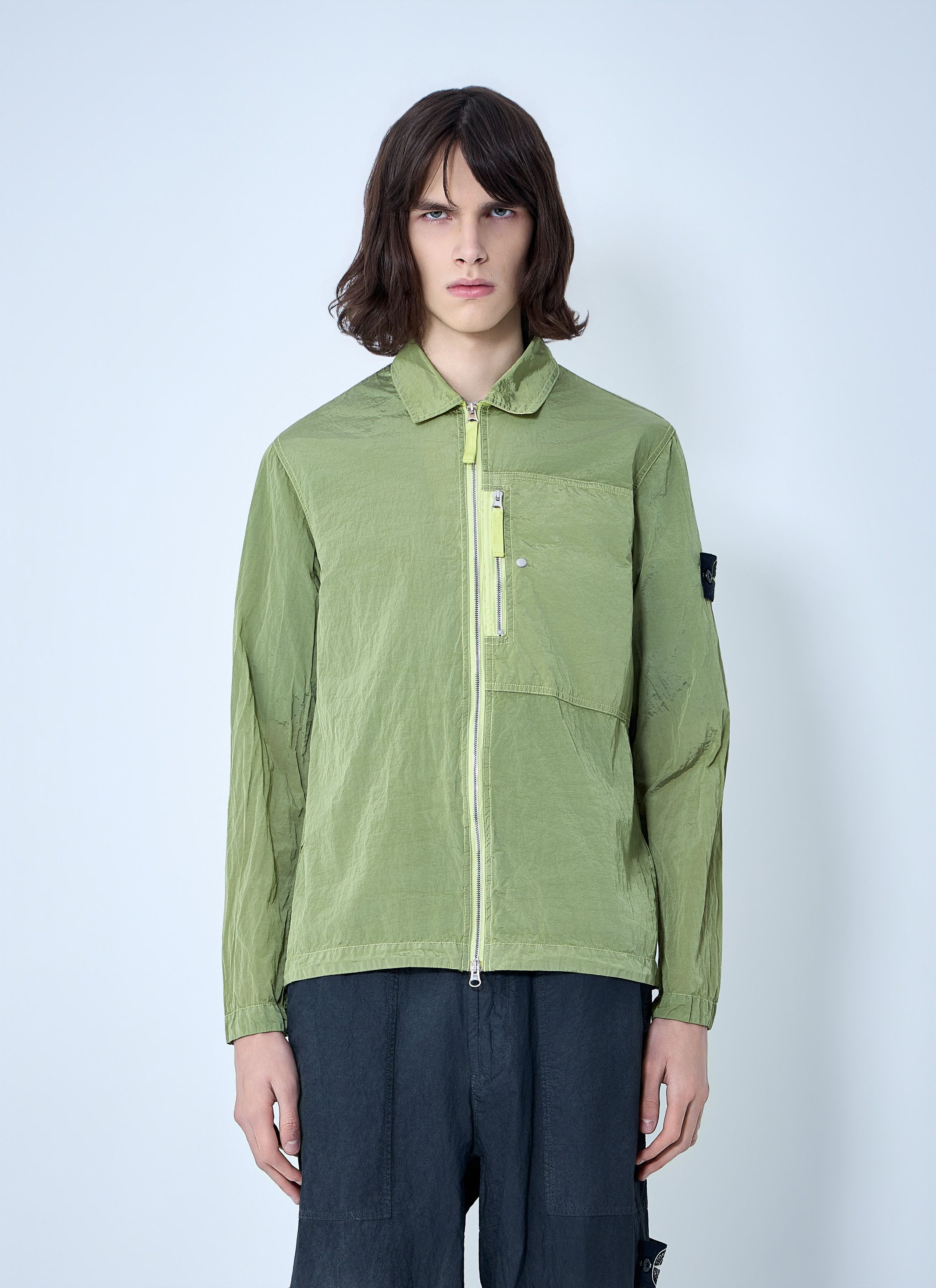 Stone Island Zip-Front Technical Jacket Size US XL / EU 56 / 4 - 1 Thumbnail