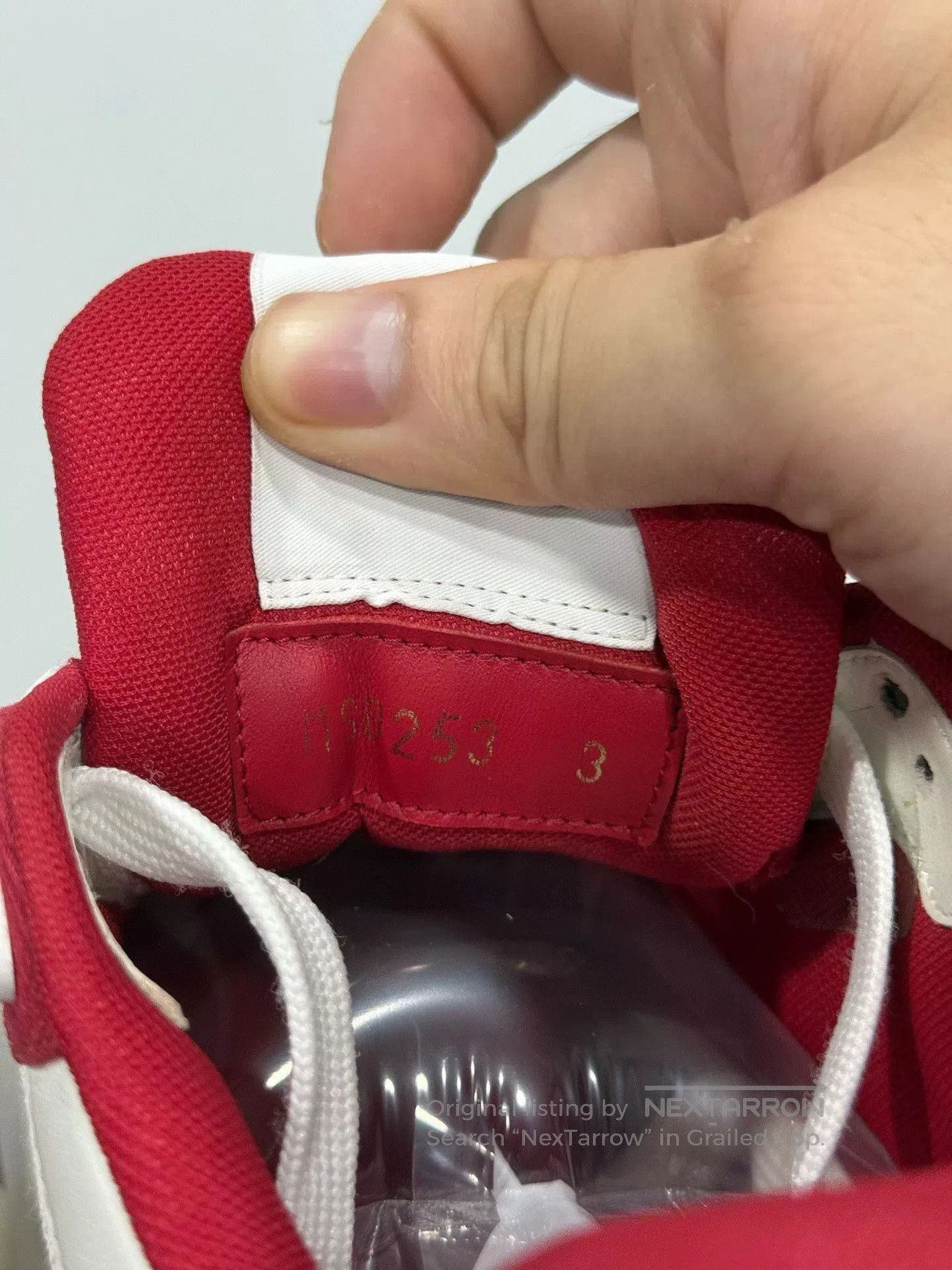 Louis Vuitton LV Trainer White Red Velcro. Size US 6 / IT 36 - 7 Thumbnail