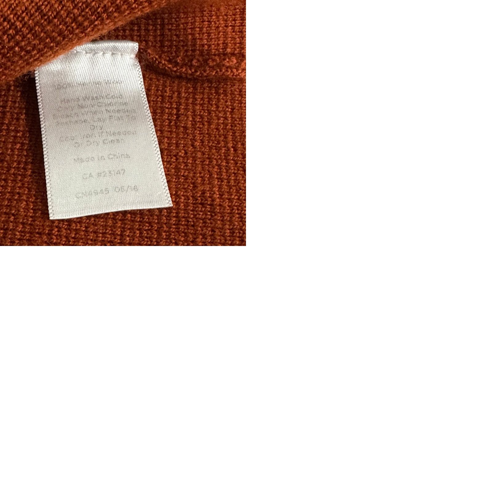 Talbots Talbot Cardigan Sweater 100% Merino Wool Womens XS Burnt Orange Pockets Size XS / US 0-2 / IT 36-38 - 10 Thumbnail