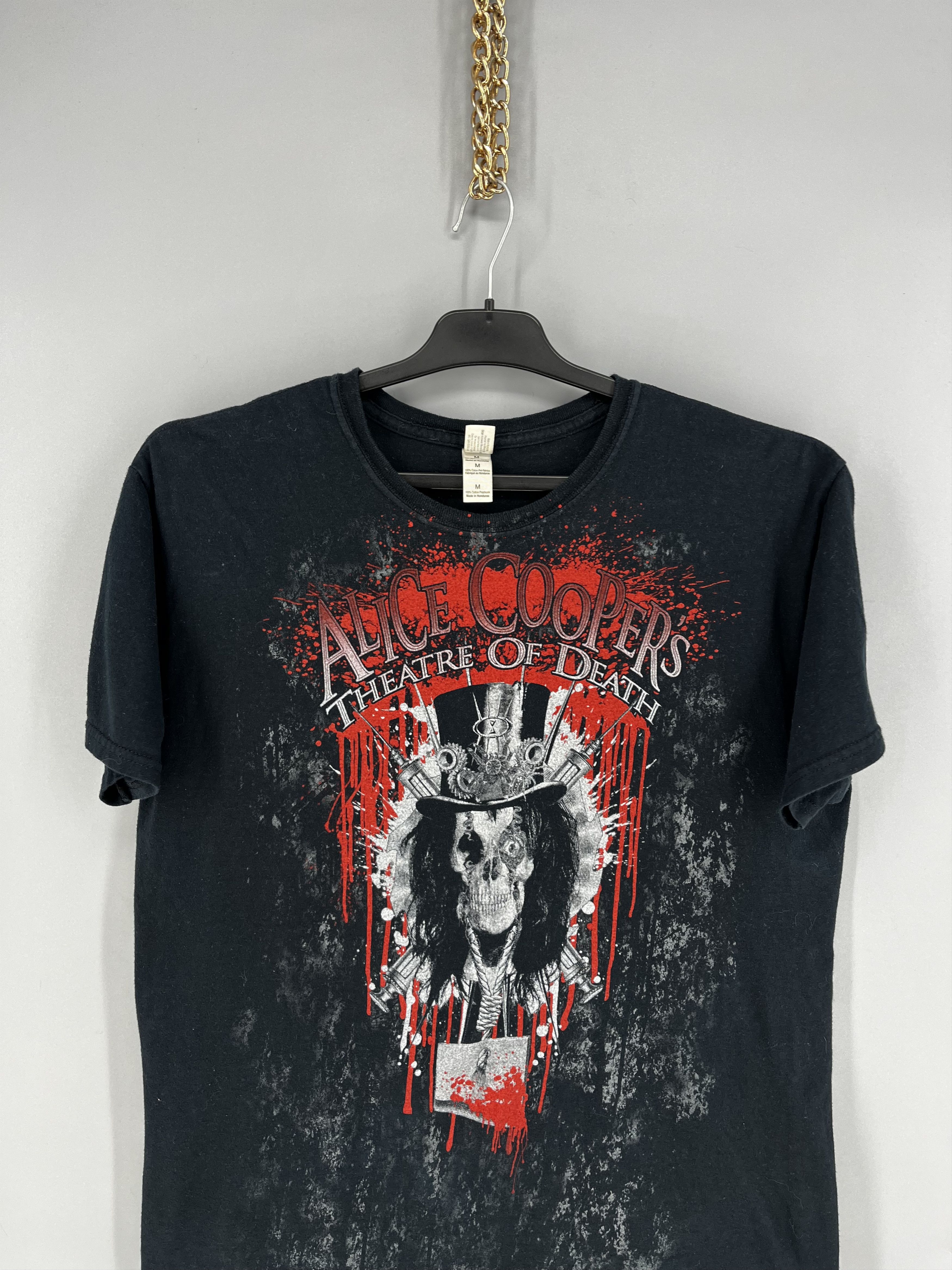 Band Tees Vintage Y2K Alice Cooper Band Skulls Dead Face Horror Tee Size US L / EU 52-54 / 3 - 6 Thumbnail