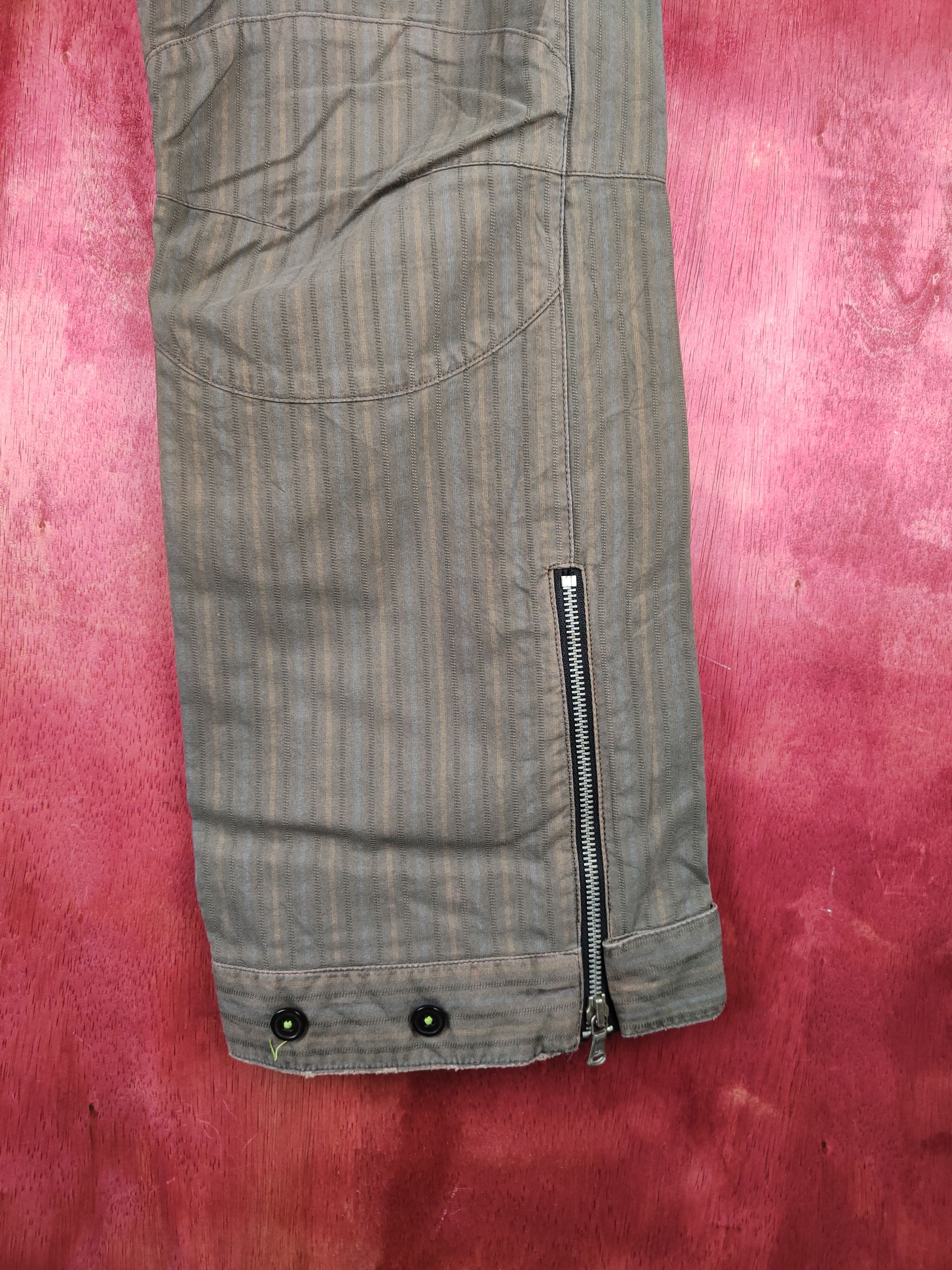Japanese Brand Gold sabi sabi japan stripe Multipocket Casual Pants #S1477 Size US 31 - 6 Thumbnail