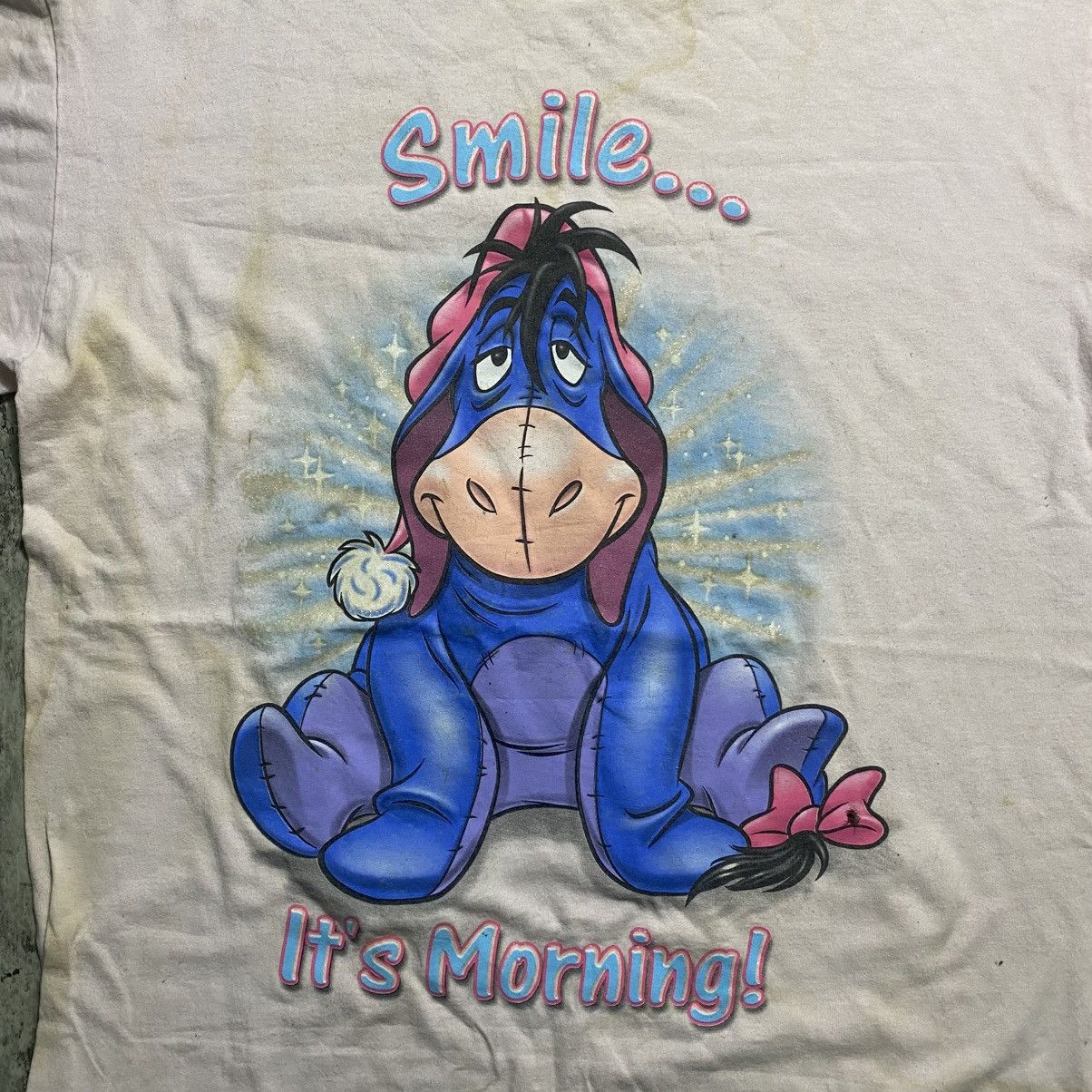 Disney Vintage Disney Eeyore Big Face Winnie The Pooh Tshirt Size US XXL / EU 58 / 5 - 2 Thumbnail