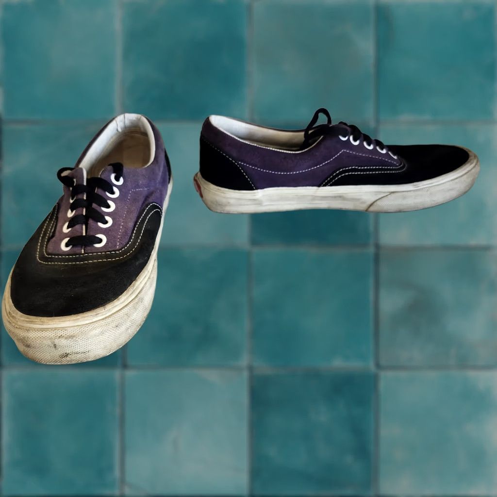Vans VANS Era Purple Black Low Top Skate Shoes Mens 8.5 Canvas Suede Era Classic Comfort Sneaker Lace Up Shoes Mens Womens Size US M / EU 48-50 / 2 - 1 Thumbnail