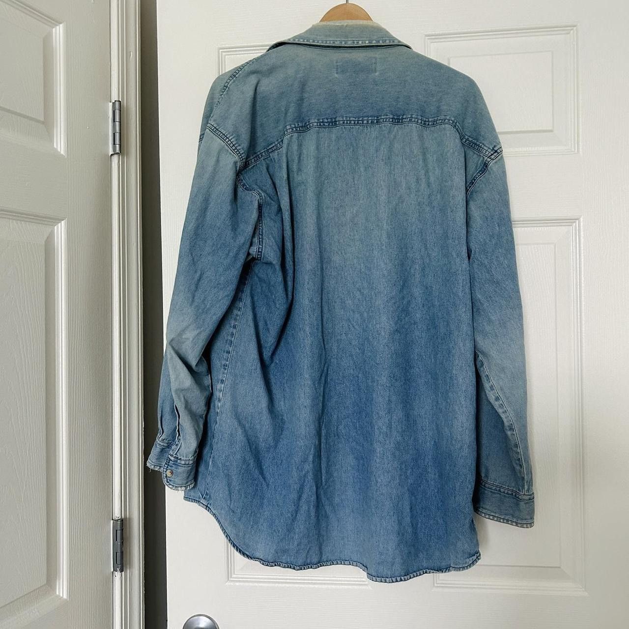 Vintage Vintage Hunting Horn Faded Oversized Denim Shirt Size US XL / EU 56 / 4 - 7 Thumbnail
