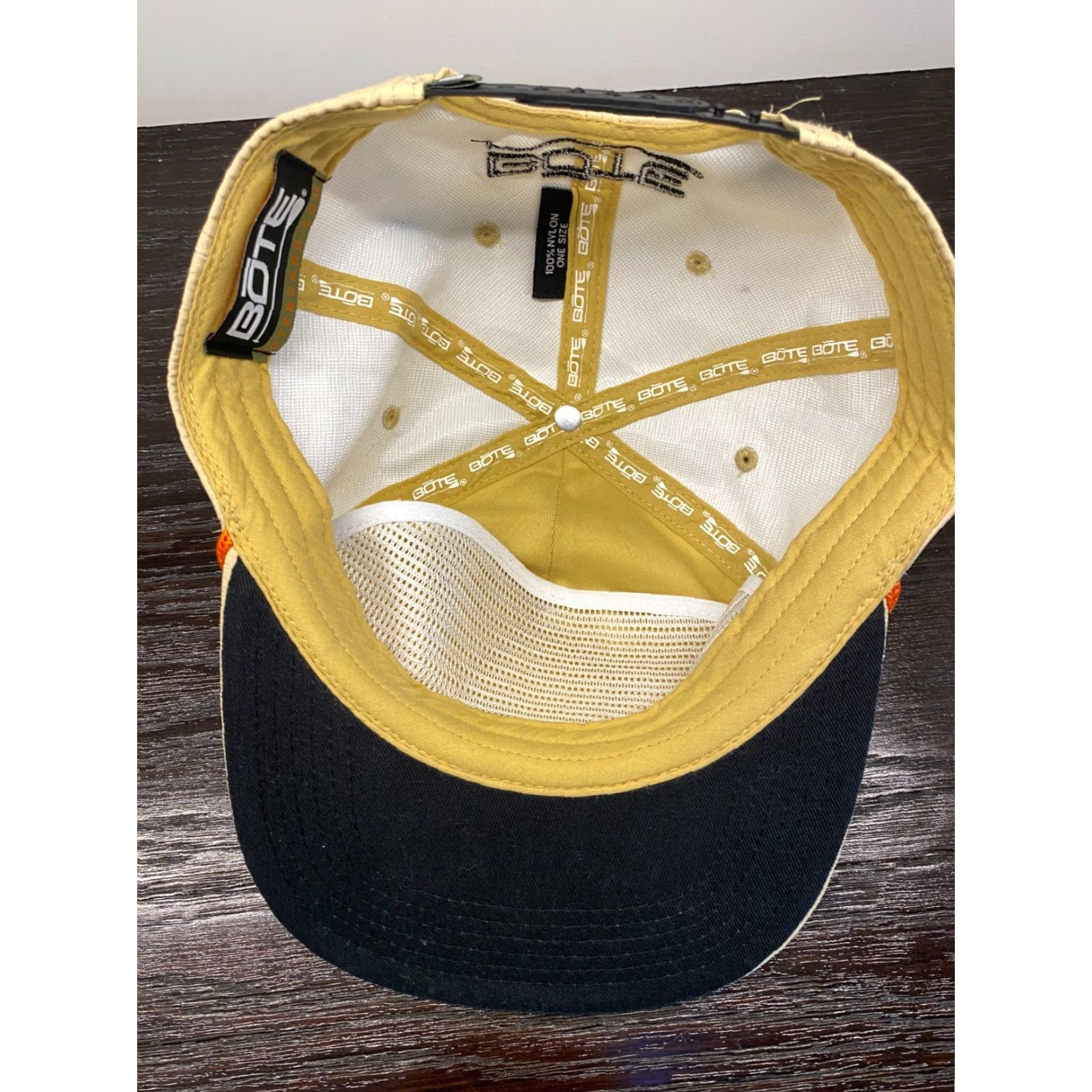 Vintage BOTE Trucker Hat Men's One Size Beige Floral Snapback Adjustable Nylon Beach Sports Size ONE SIZE - 7 Thumbnail