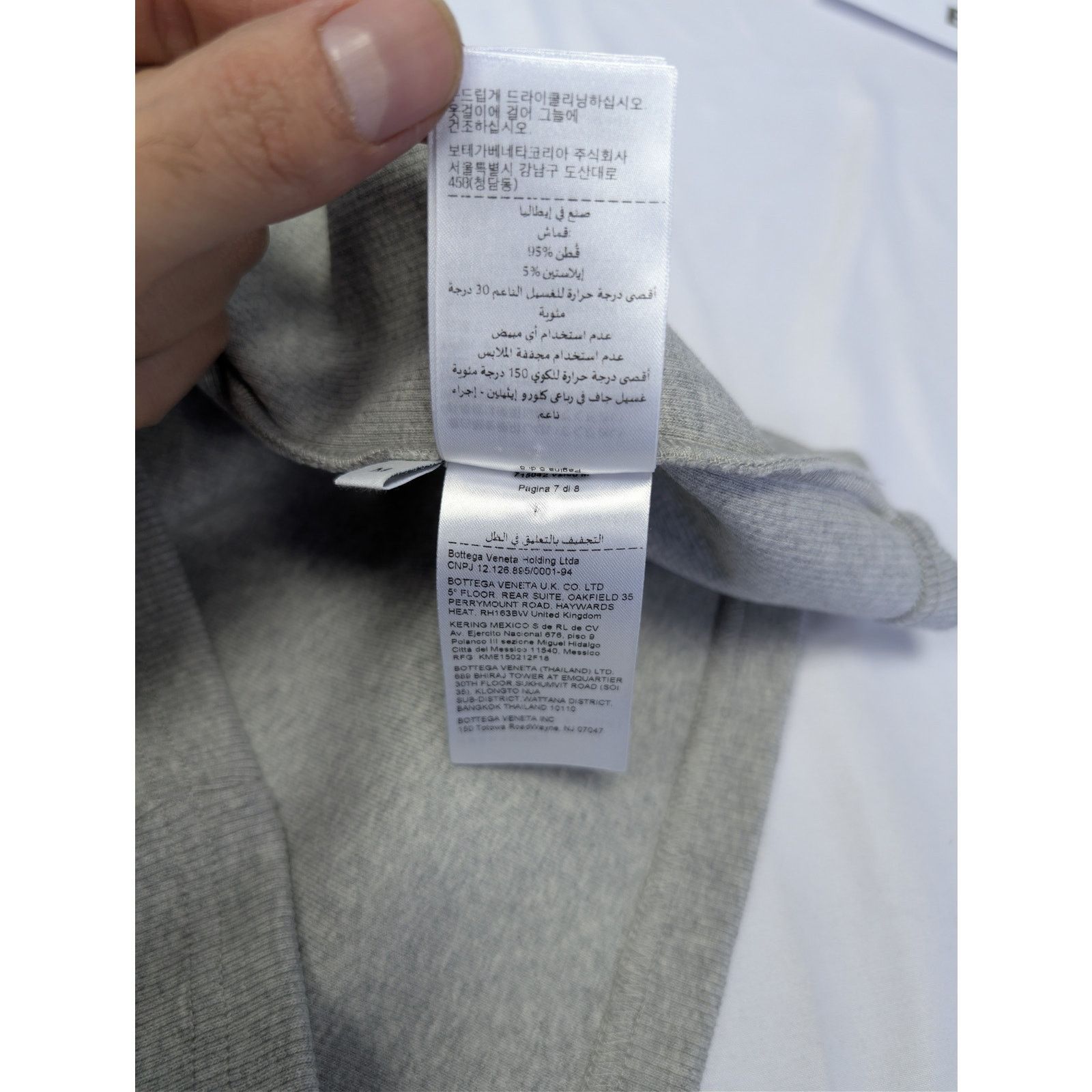 Bottega Veneta o1rshd1 Cotton Dry Stretch Cotton Tank Top in Light Grey Size US M / EU 48-50 / 2 - 15 Thumbnail