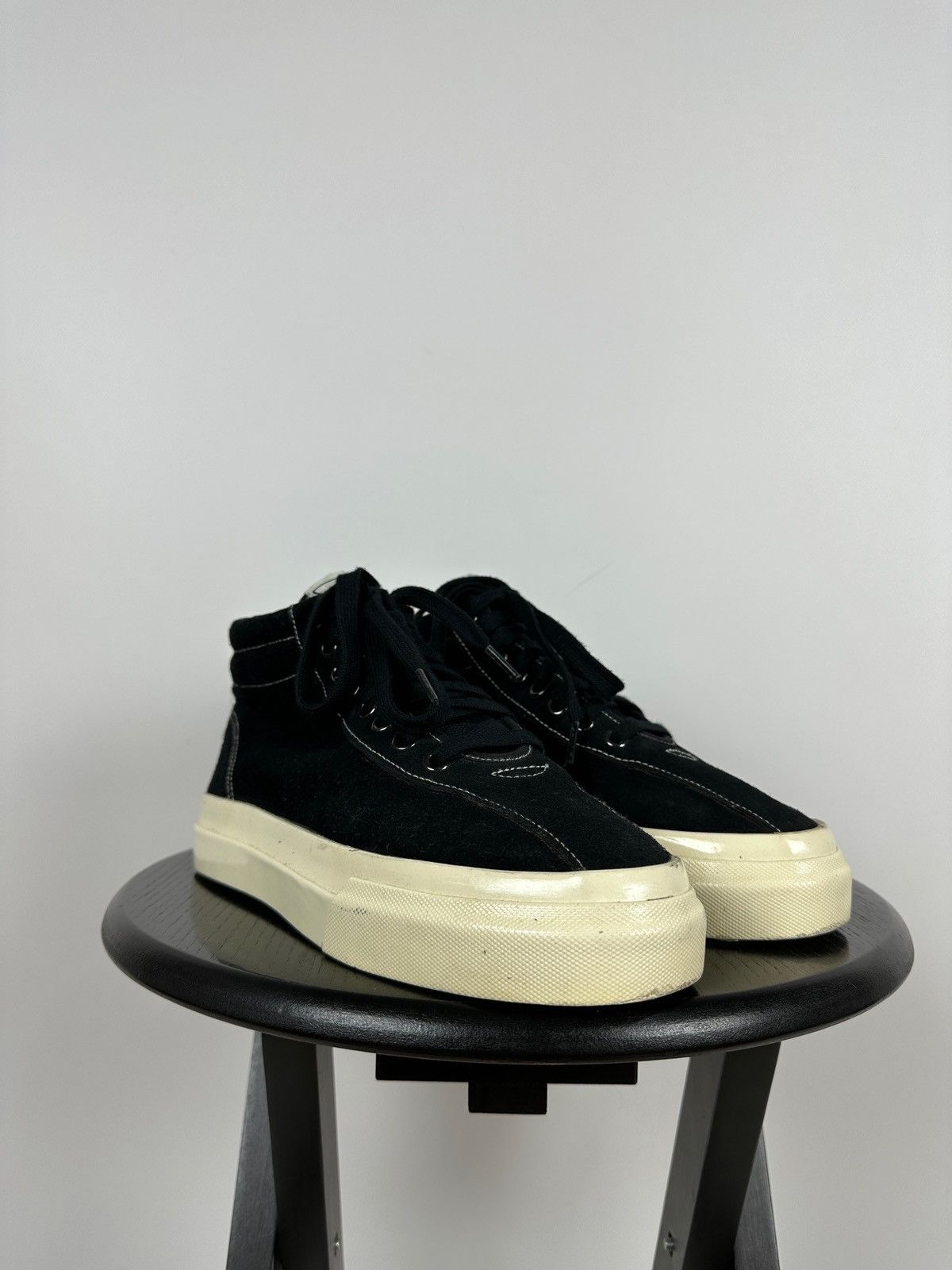 Stepney Workers Club Stepney Workers Club Black Suede Hi-Top Sneakers Size US 7 / EU 40 - 11 Thumbnail