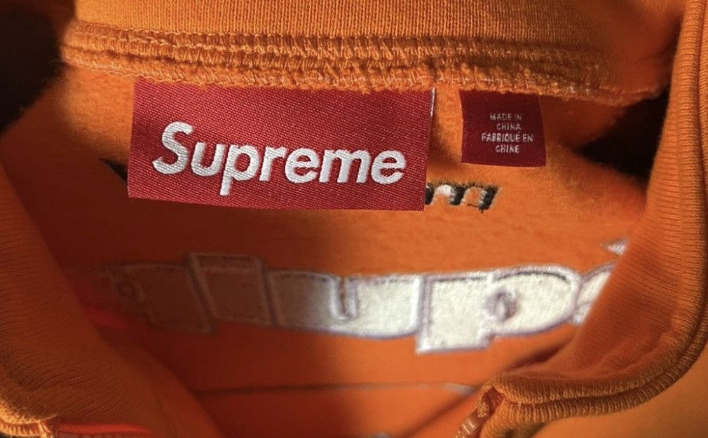 Supreme Supreme Half Zip Track Sweatshirt Orange Burgundy Logo Size US M / EU 48-50 / 2 - 6 Thumbnail