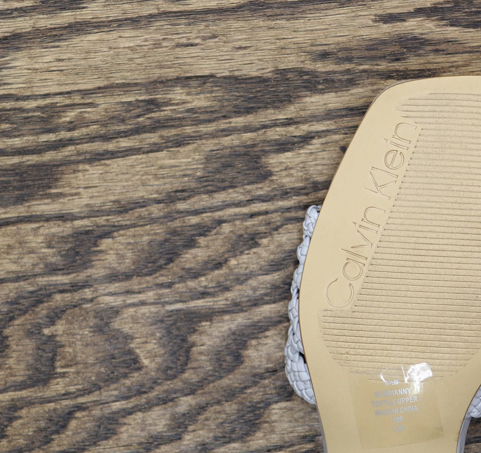 Calvin Klein Calvin Klein Brianny Woven Slip-on Sandals Light Blue 6.5m Size US 6.5 / IT 36.5 - 6 Thumbnail