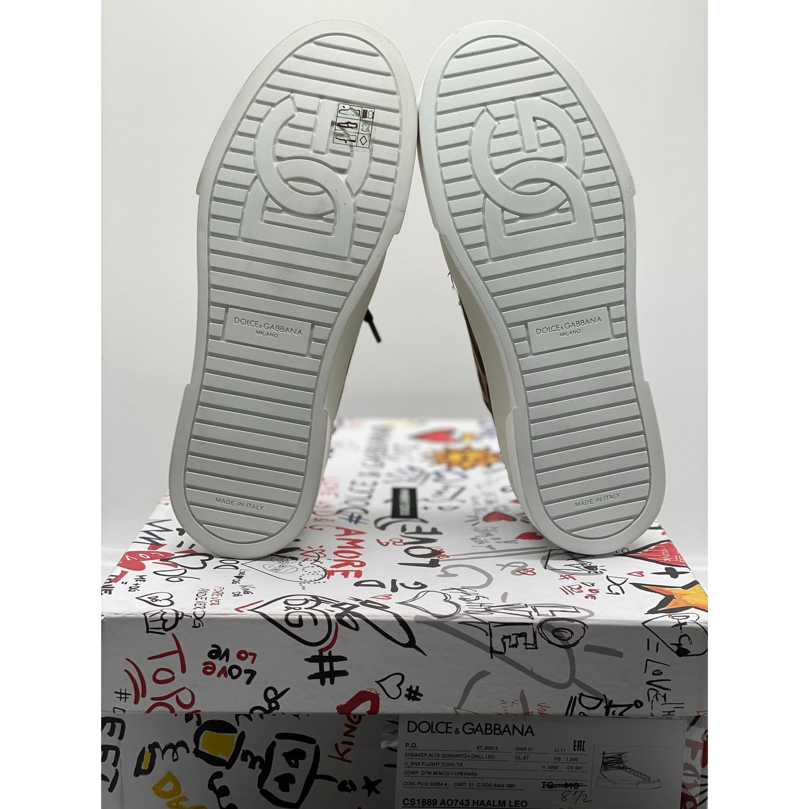 Dolce & Gabbana Dolce & Gabbana Portofino Low-Top Sneakers sz. 38.5 EU Size US 8.5 / IT 38.5 - 10 Thumbnail