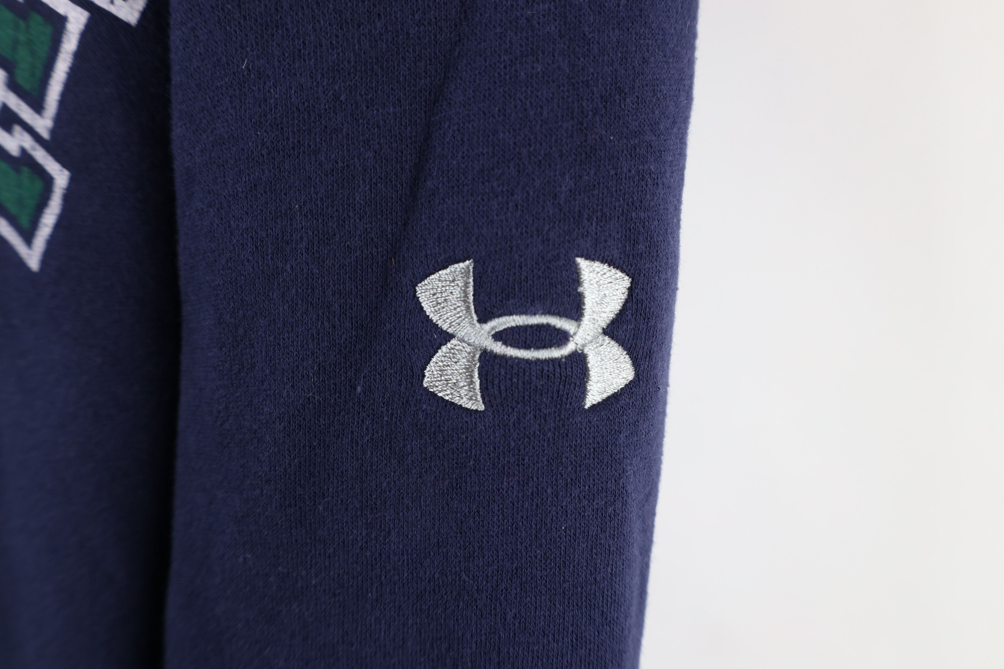 Under Armour × Vintage Under Armour Notre Dame University Full Zip Hoodie Blue Size US L / EU 52-54 / 3 - 4 Thumbnail