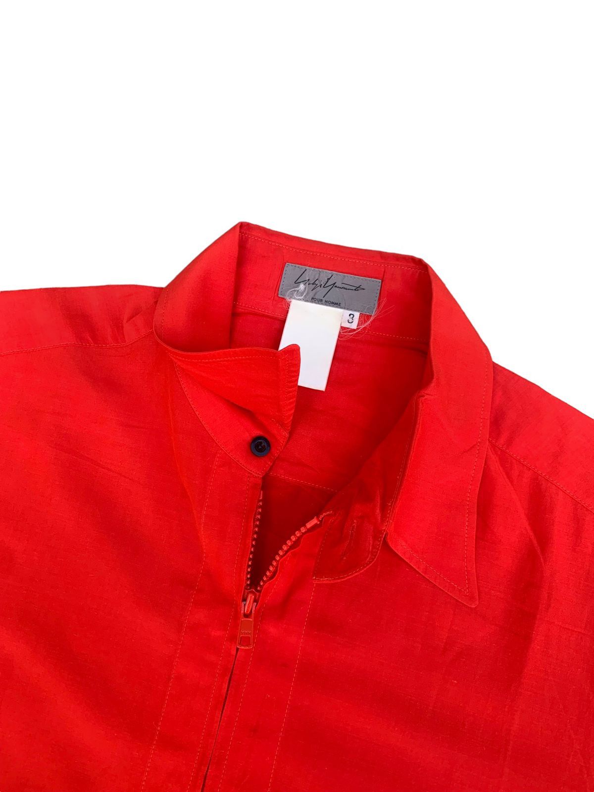 Y's 💥Vintage Yohji Yamamoto Pour Homme Zipper LS Shirt Size US L / EU 52-54 / 3 - 3 Thumbnail